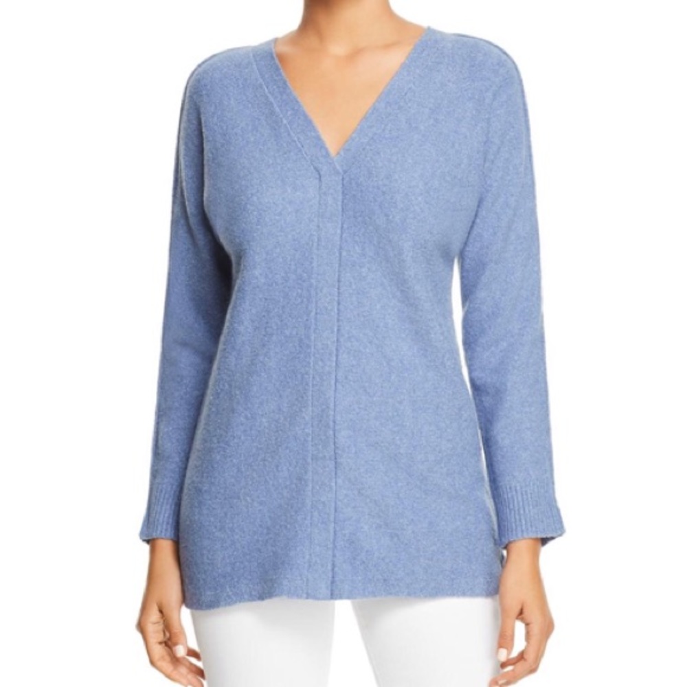 Nic + Zoe Comfort Knit Pullover Sweater Blue